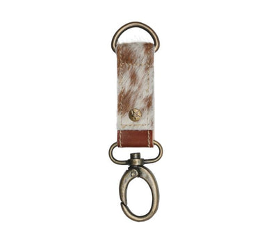 Brown & White Keychain