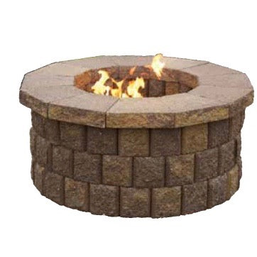 3 Course Round Fire Pit Kit - 80431