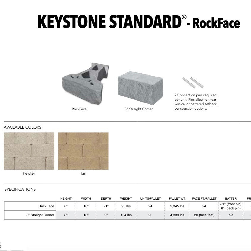 Keystone Standard Retaining Wall Retaining Walls, Keystone® Compac