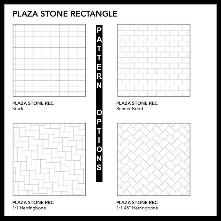 Plaza Stone Rectangle Pavers